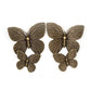 ​Blushing Butterflies - Brass - Paparazzi Earring Image