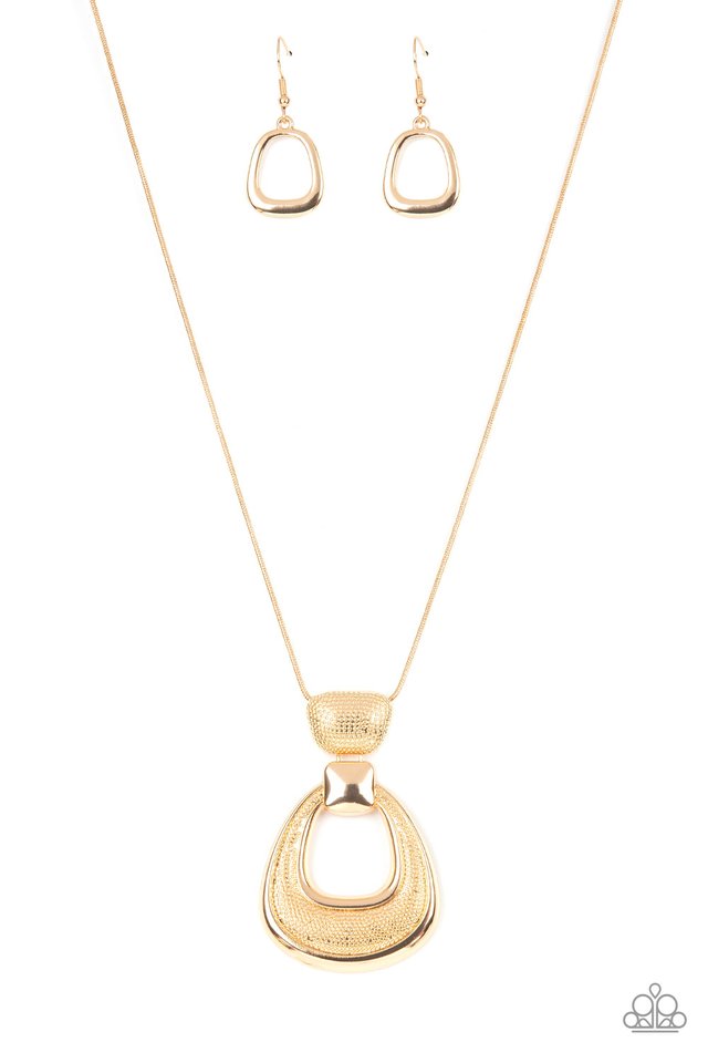 ​Park Avenue Attitude - Gold - Paparazzi Necklace Image