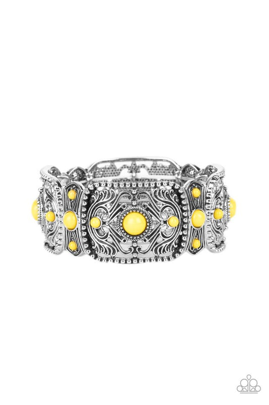 ​Going, Going, GONDOLA - Yellow - Paparazzi Bracelet Image