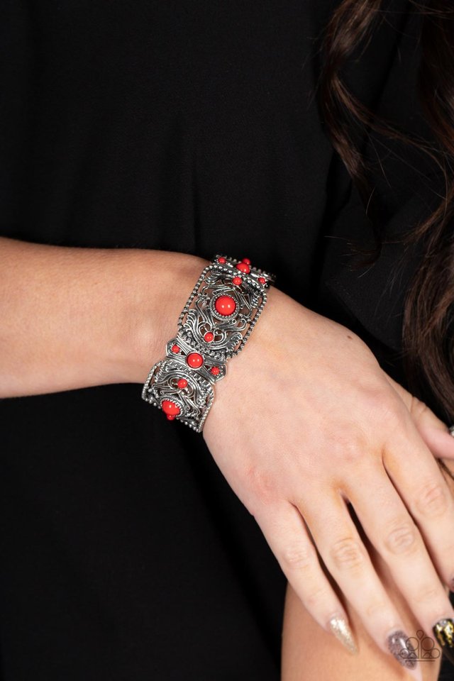 ​Going, Going, GONDOLA - Red - Paparazzi Bracelet Image