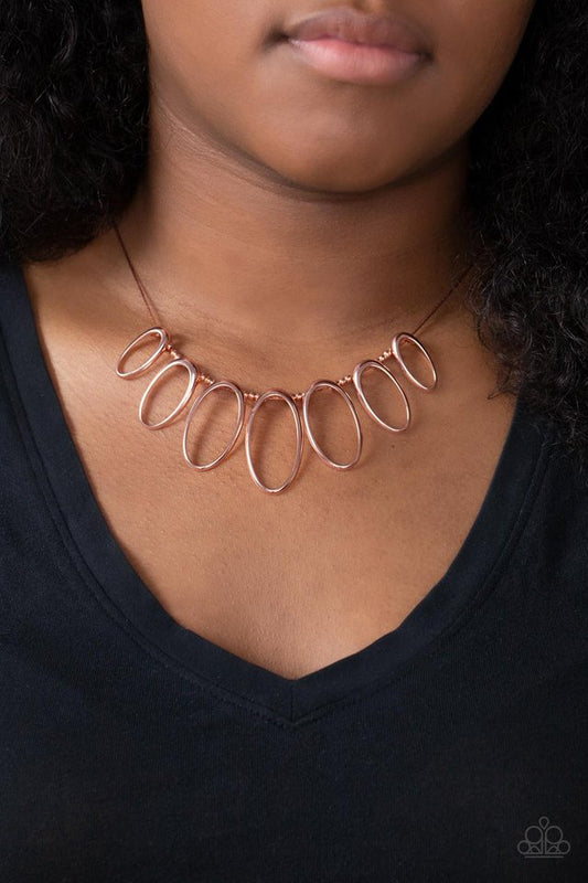 ​The MANE Ingredient - Copper - Paparazzi Necklace Image