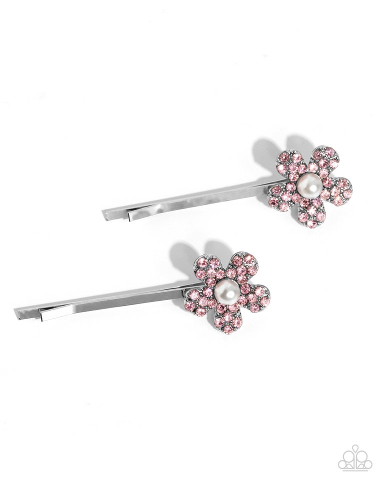 ​Playfully Perennial - Pink - Paparazzi Hair Accessories Image