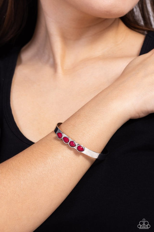 ​Prismatically Petite - Red - Paparazzi Bracelet Image