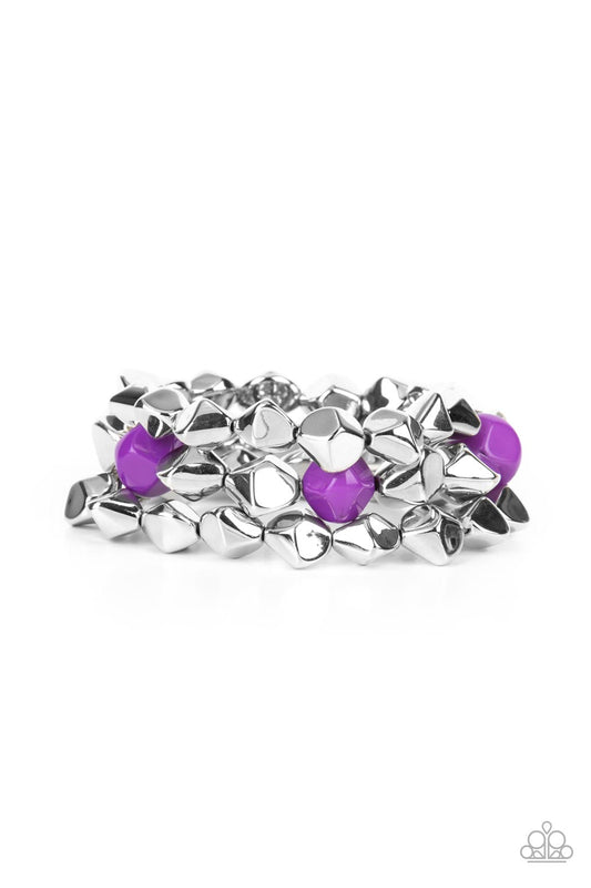 Paparazzi Bracelet ~ A Perfect TENACIOUS - Purple