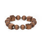 Timber Trendsetter - Brown - Paparazzi Bracelet Image