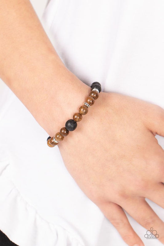 Neutral Zone - Brown - Paparazzi Bracelet Image