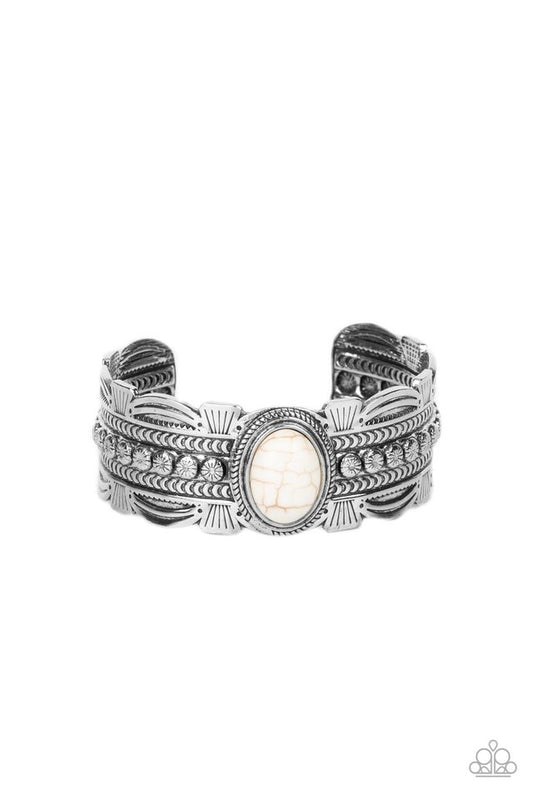 Desert Stroll - White - Paparazzi Bracelet Image