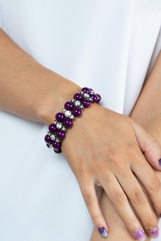 Starlight Reflection - Purple - Paparazzi Bracelet Image