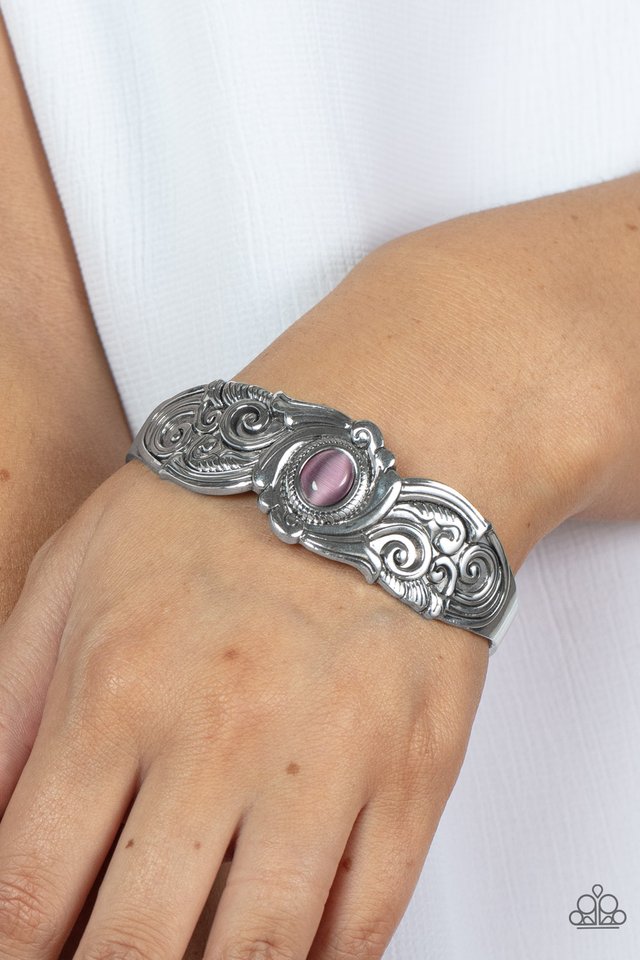 Glowing Enchantment - Purple - Paparazzi Bracelet Image