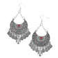 ​Lunar Allure - Red - Paparazzi Earring Image