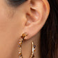 Halo Hustle - Brown - Paparazzi Earring Image