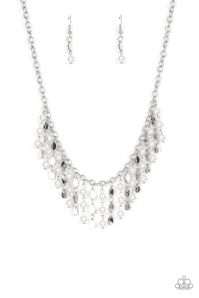 Wall Street Stylist - White - Paparazzi Necklace Image