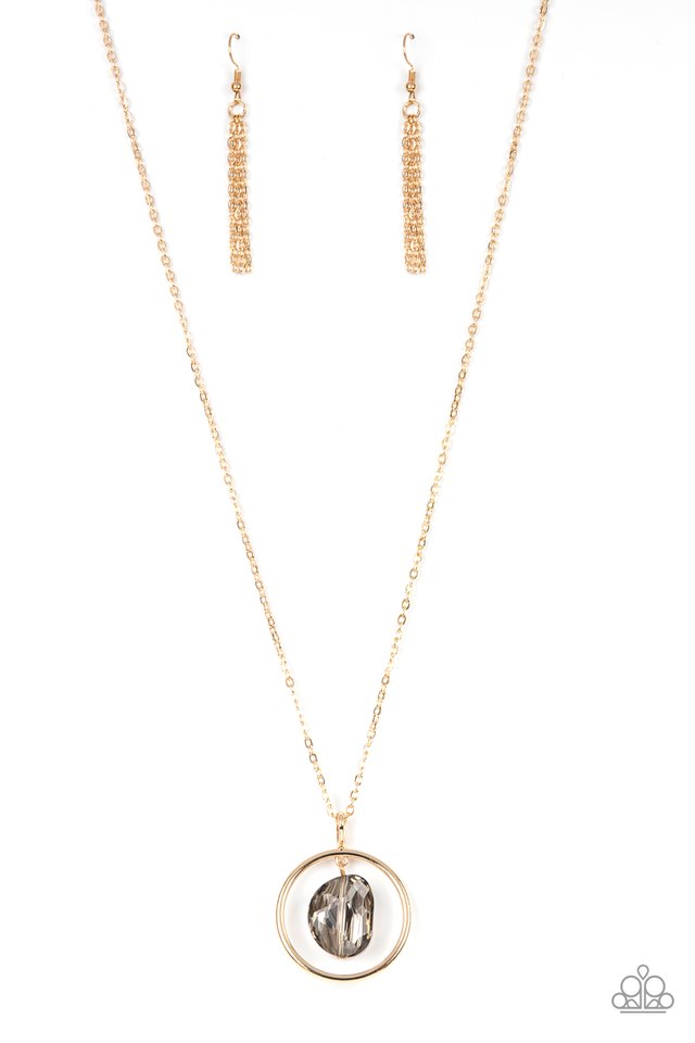 Hands-Down Dazzling - Gold - Paparazzi Necklace Image