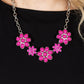 ​Flamboyantly Flowering - Pink - Paparazzi Necklace Image