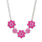 ​Flamboyantly Flowering - Pink - Paparazzi Necklace Image