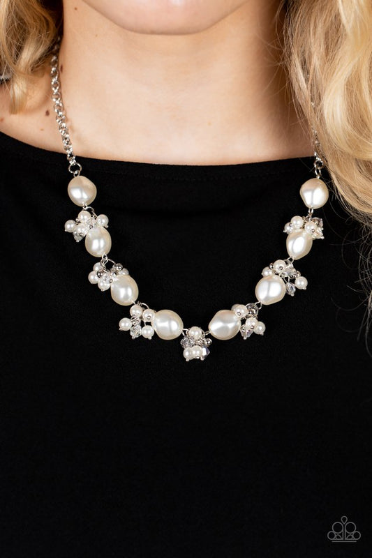 Rolling with the BRUNCHES - White - Paparazzi Necklace Image