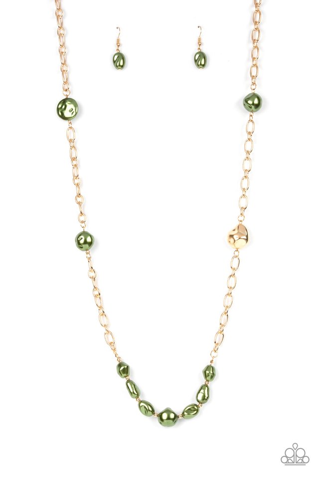 Pardon My FABULOUS - Green - Paparazzi Necklace Image