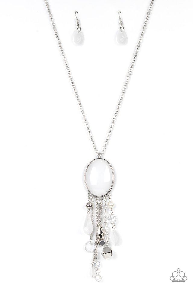 Whimsical Wishes - White - Paparazzi Necklace Image