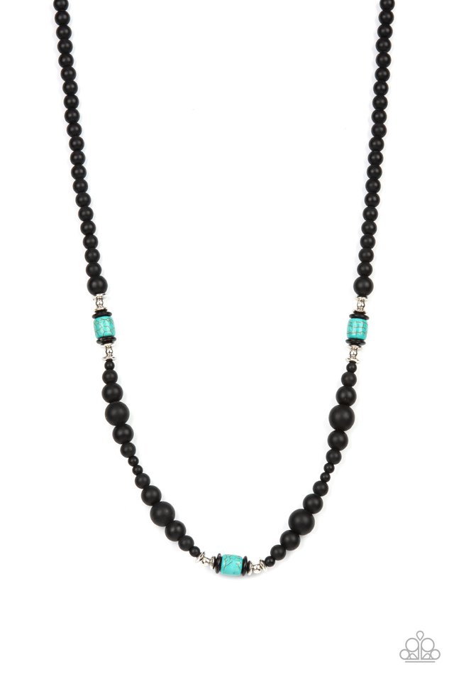 Stone Synchrony - Blue - Paparazzi Necklace Image