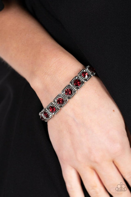 ​Cache Commodity - Red - Paparazzi Bracelet Image