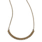 Dicey Demure - Brass - Paparazzi Necklace Image
