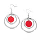 Mai Tai Tango - Red - Paparazzi Earring Image