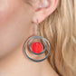 Mai Tai Tango - Red - Paparazzi Earring Image