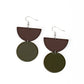 ​Beach Bistro - Green - Paparazzi Earring Image