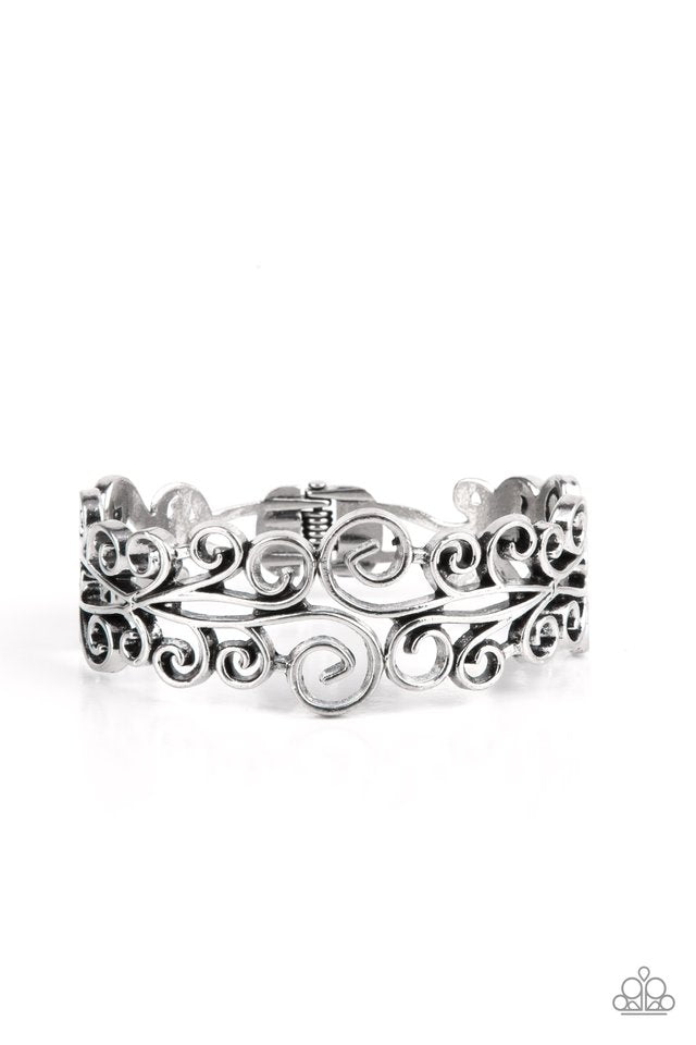 ​Dressed to FRILL - Silver - Paparazzi Bracelet Image