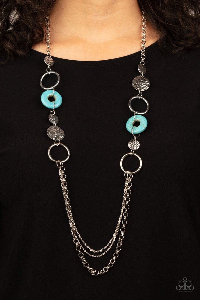 Grounded Glamour - Blue - Paparazzi Necklace Image