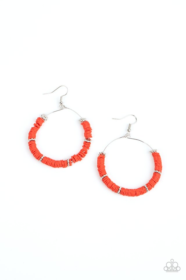 Loudly Layered - Red - Paparazzi Earring Image