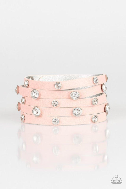 Paparazzi Bracelet ~ Rhinestone Reputation - Pink