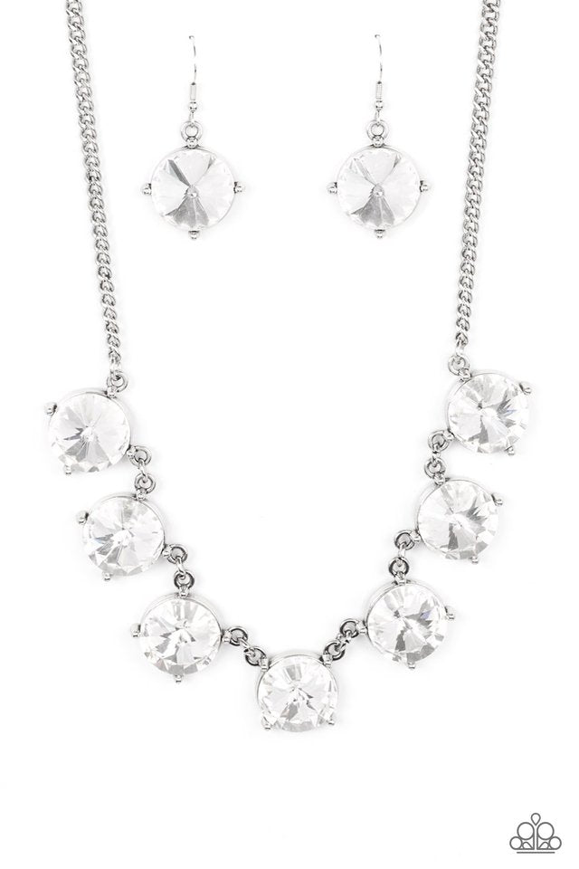 The SHOWCASE Must Go On - White - Paparazzi Necklace Image