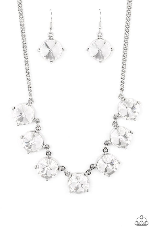 The SHOWCASE Must Go On - White - Paparazzi Necklace Image