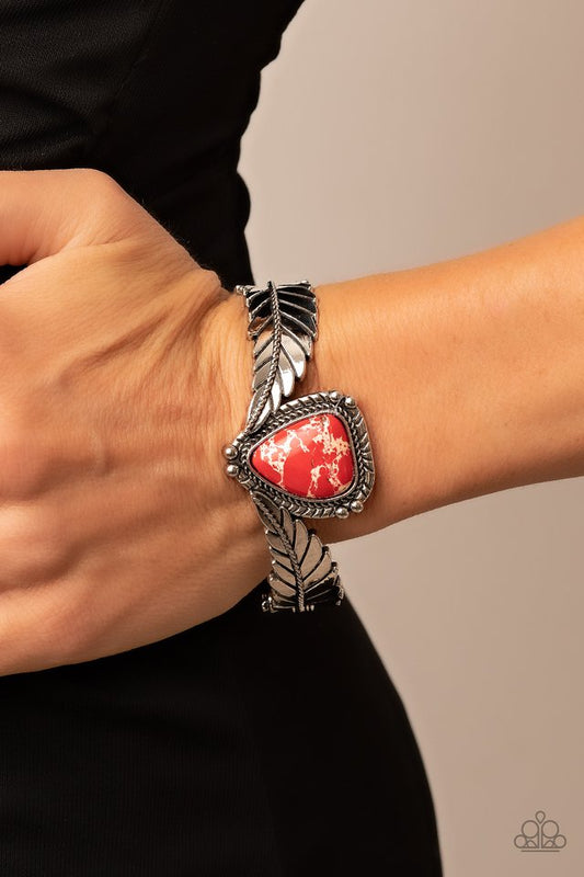 Desert Roost - Red - Paparazzi Bracelet Image