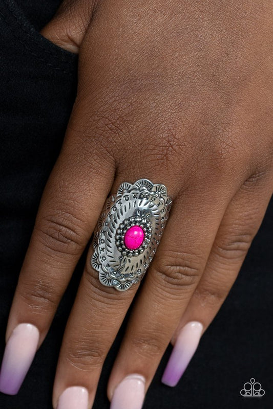 ​Sagebrush Sea - Pink - Paparazzi Ring Image