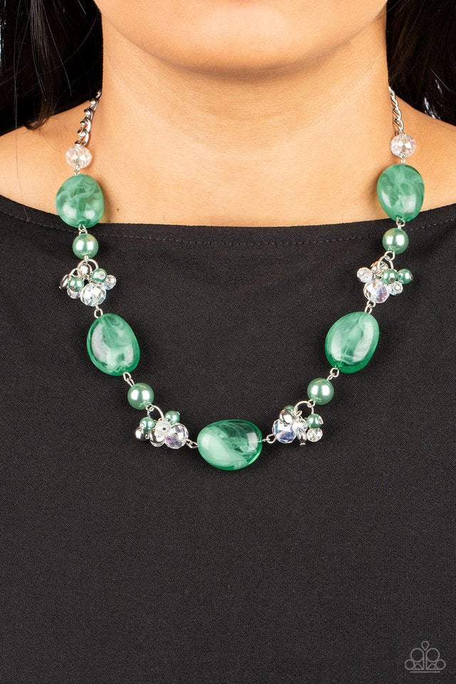 The Top TENACIOUS - Green - Paparazzi Necklace Image