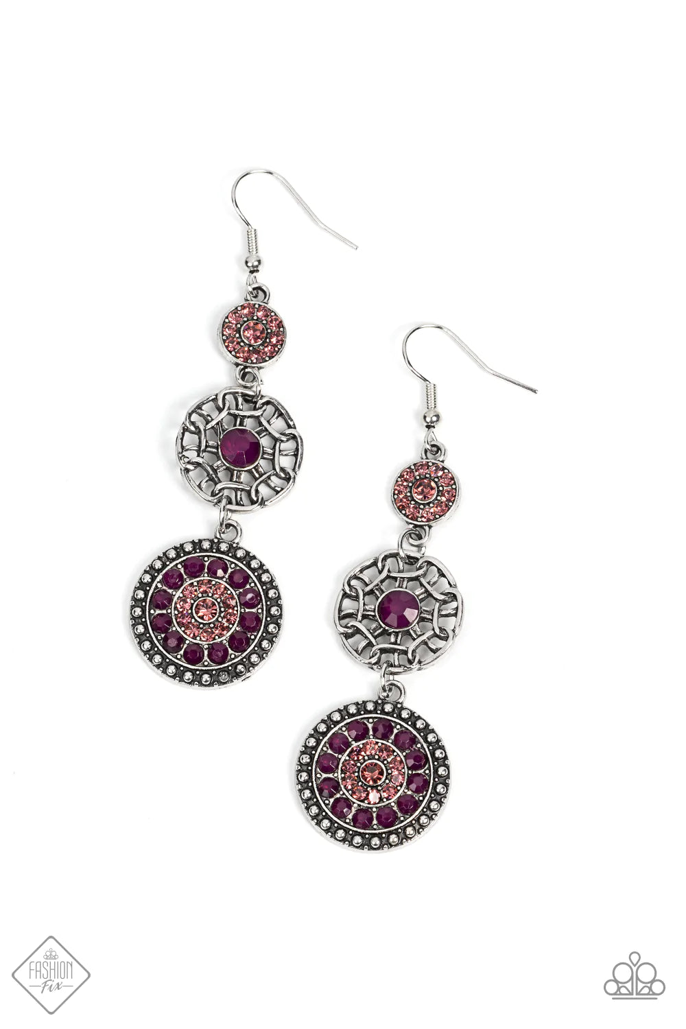 Paparazzi Earring ~ Farmhouse Hustle - Purple