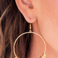 Retro Ringleader - Gold - Paparazzi Earring Image