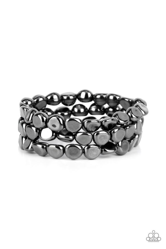 HAUTE Stone - Black - Paparazzi Bracelet Image