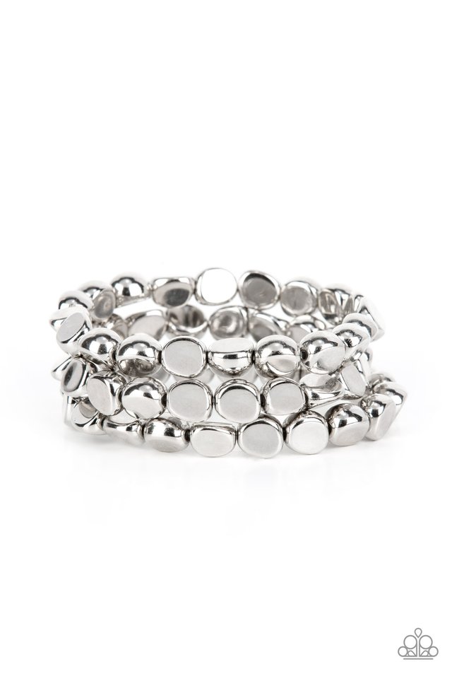 HAUTE Stone - Silver - Paparazzi Bracelet Image