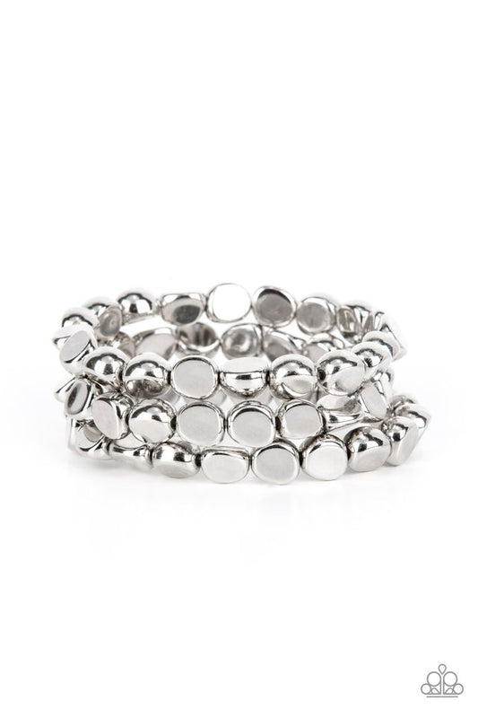 HAUTE Stone - Silver - Paparazzi Bracelet Image