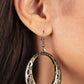 Gardenista Grandeur - Brass - Paparazzi Earring Image