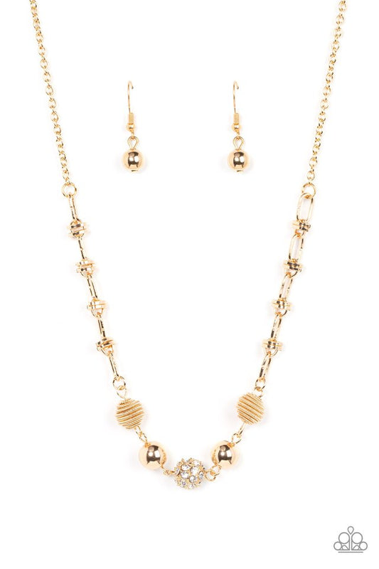 Taunting Twinkle - Gold - Paparazzi Necklace Image