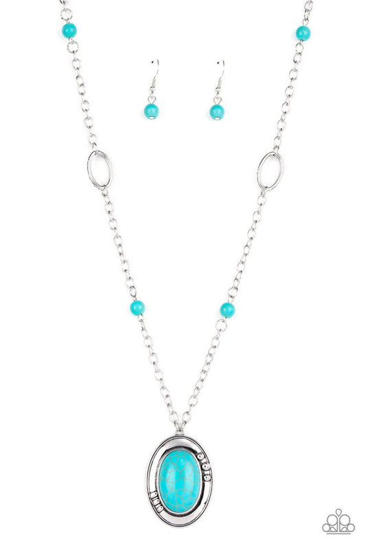 Mojave Meditation - Blue - Paparazzi Necklace Image