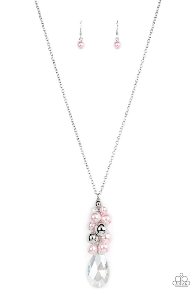 ​Drip Drop Dazzle - Pink - Paparazzi Necklace Image