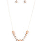 Space Glam - Rose Gold - Paparazzi Necklace Image