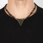 Arrowed Admiral - Brass - Paparazzi Necklace Image