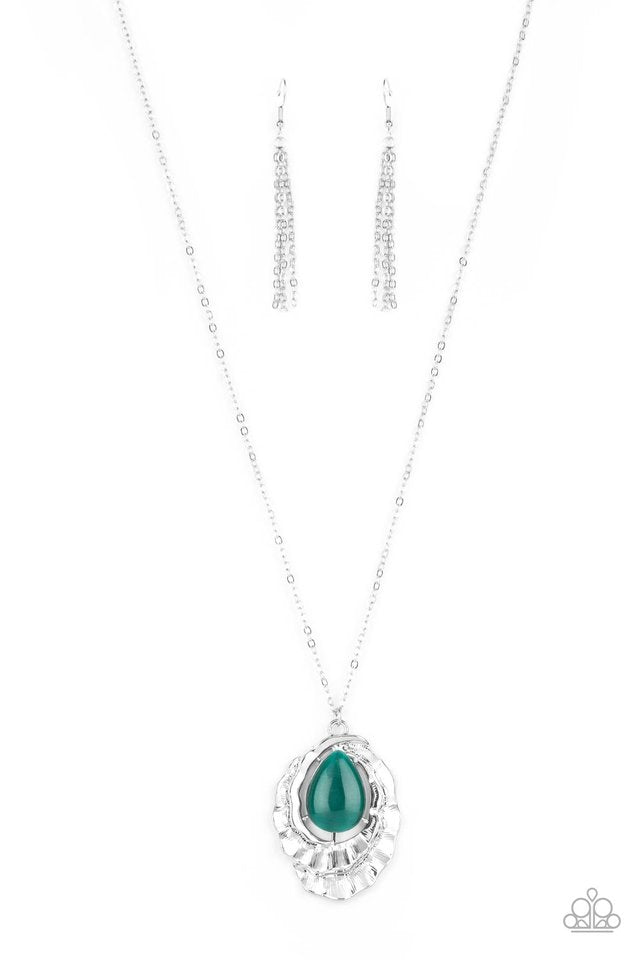 Paparazzi green sale moonstone necklace