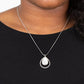 ​Gorgeously Glimmering - White - Paparazzi Necklace Image